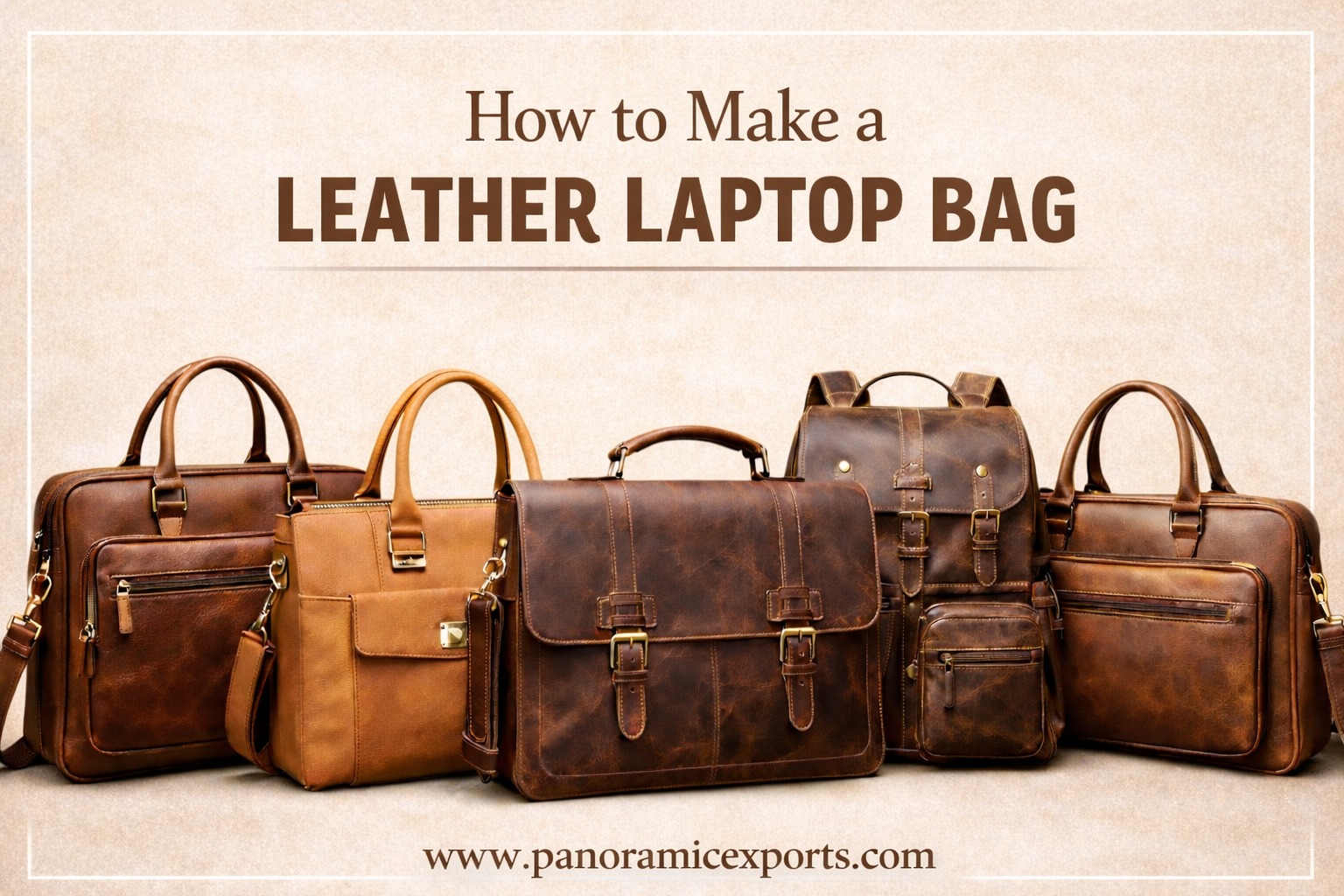 How to make a leather laptop bag