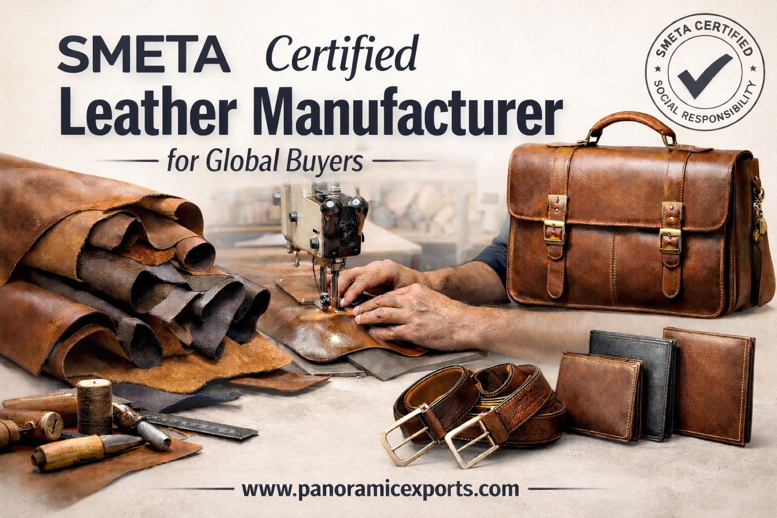 SMETA certified leather manufacturer