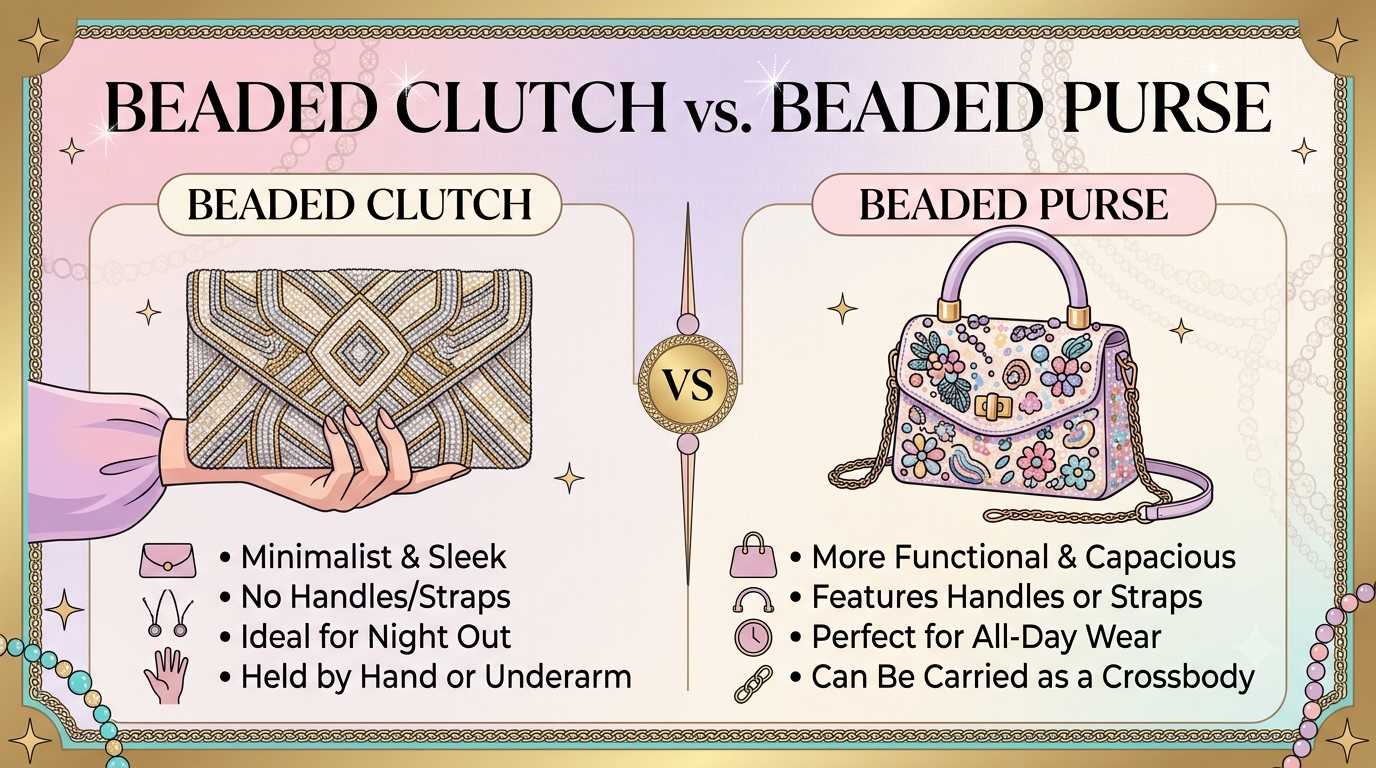 Beaded Clutch vs Beaded Purse